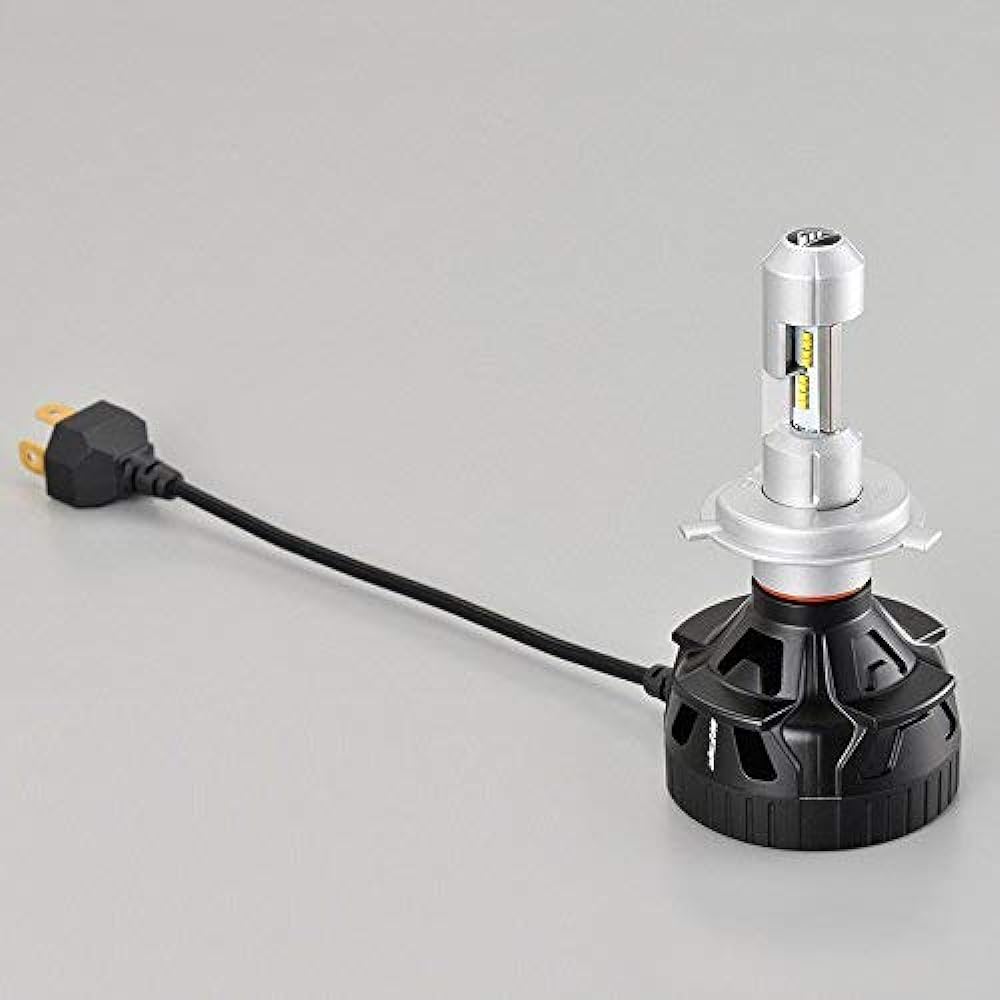 M's Basic by IPF Headlight LED Car H4 Hi Lo Switching 4200lm 2800lm 6500K White 12V 2 Pieces Compatible with Vehicle Inspection Compatible with Driver Unit Built-in Cooling Fan Noise Countermeasured AMZ-HL341