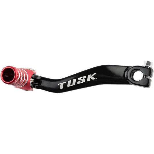 TUSK Folding Shift Lever Black/Red Chip -Compatible model: Honda CRF125F 2014-2019