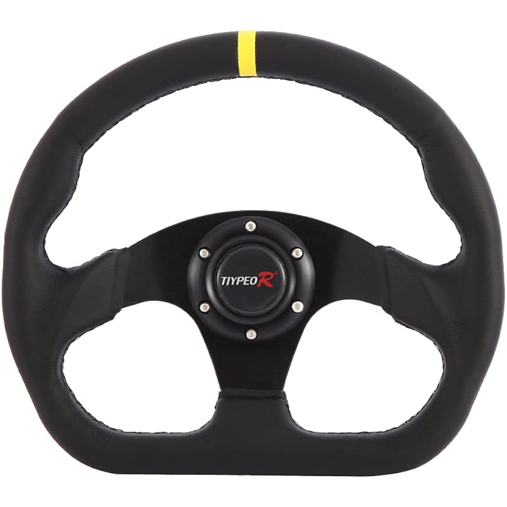 D-shaped drift car race steering wheel, low grip steering that also serves as normal position,