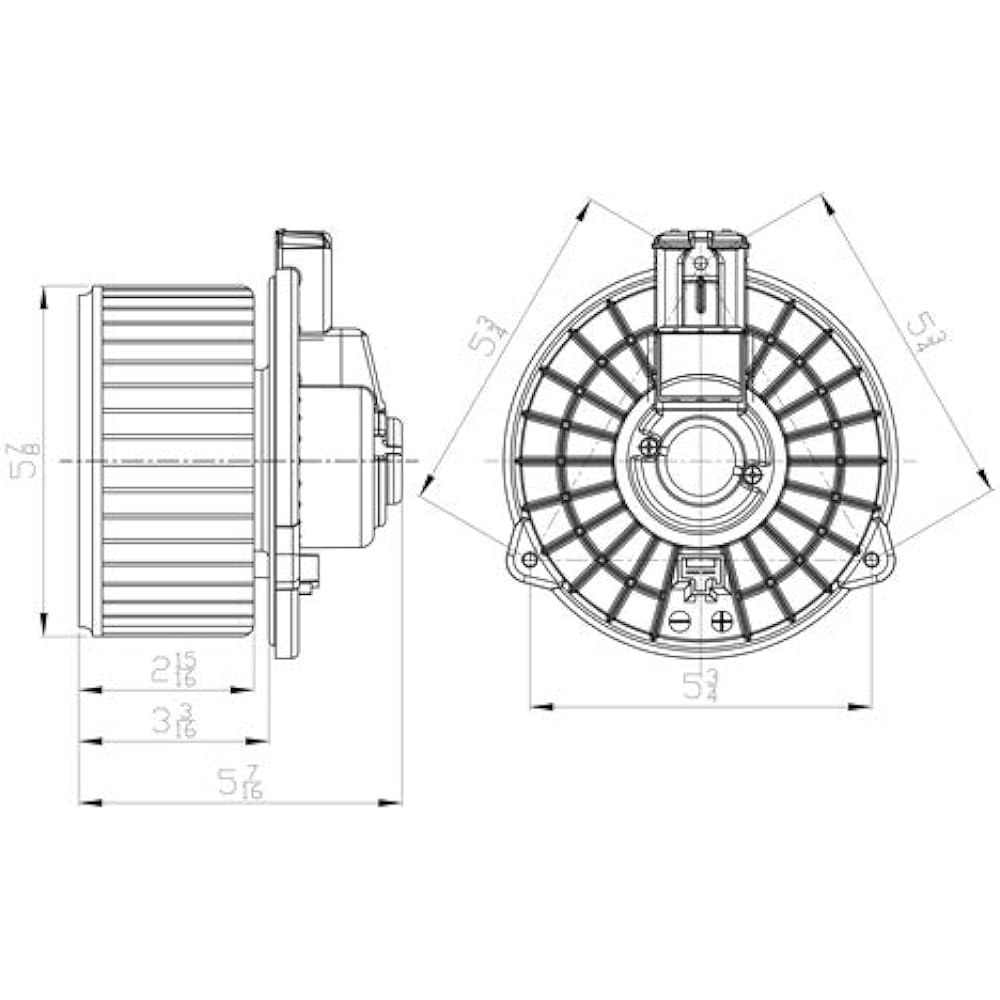 TYC 700302 Replacement Blower Assembly Honda Odyssey 1 Pack