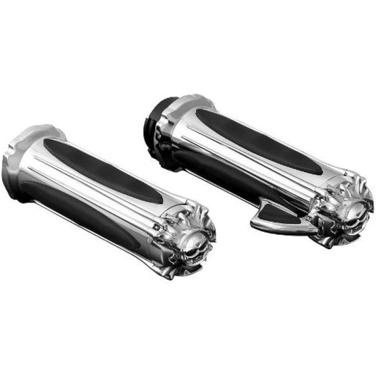KURYAKYN Premium Zombie Lip Rottle with Boss Dual Cable Throttle/Chrome