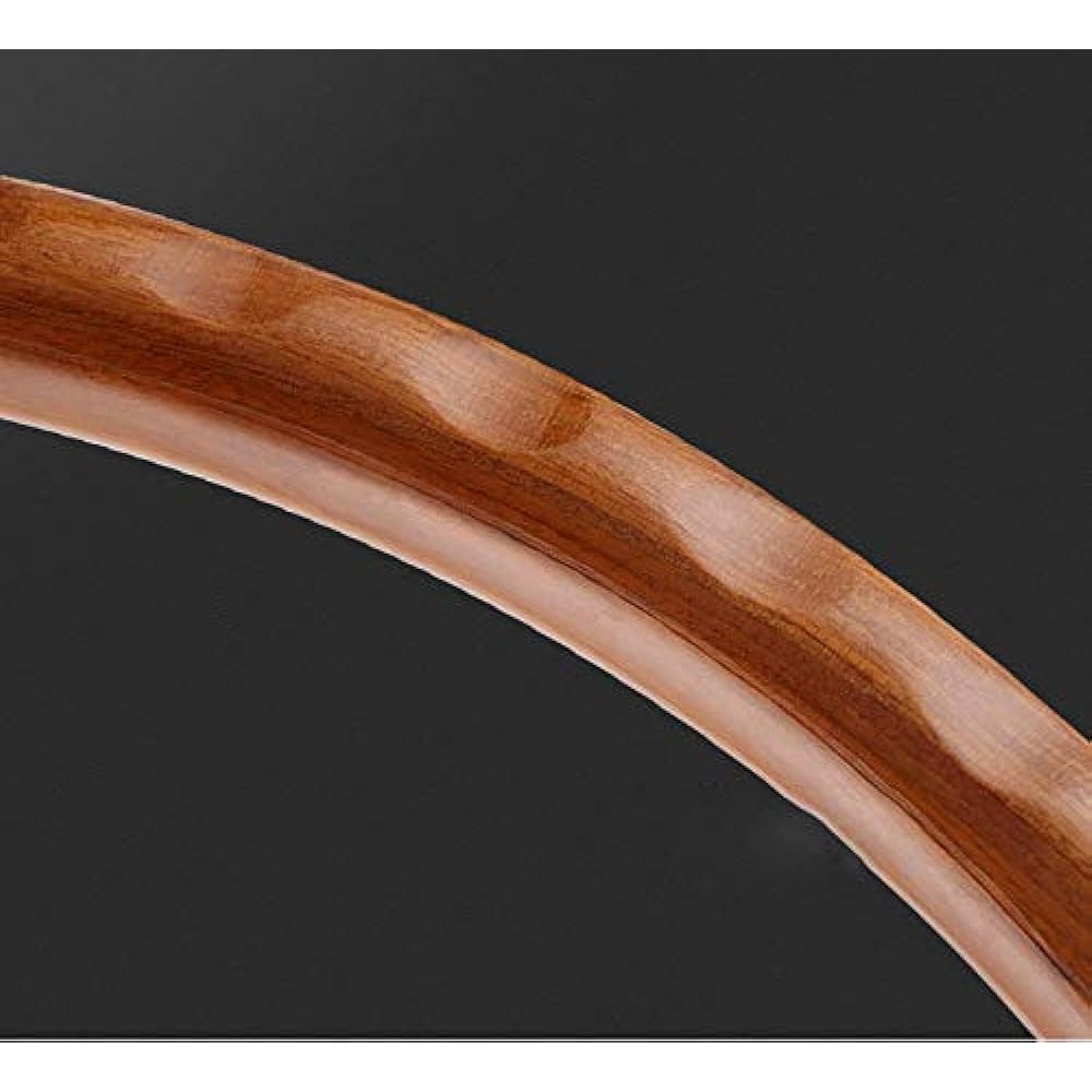Steering Wheel Mahogany Wood 15 Inch 350mm Retro Paint Change Car Steering Wheel, C