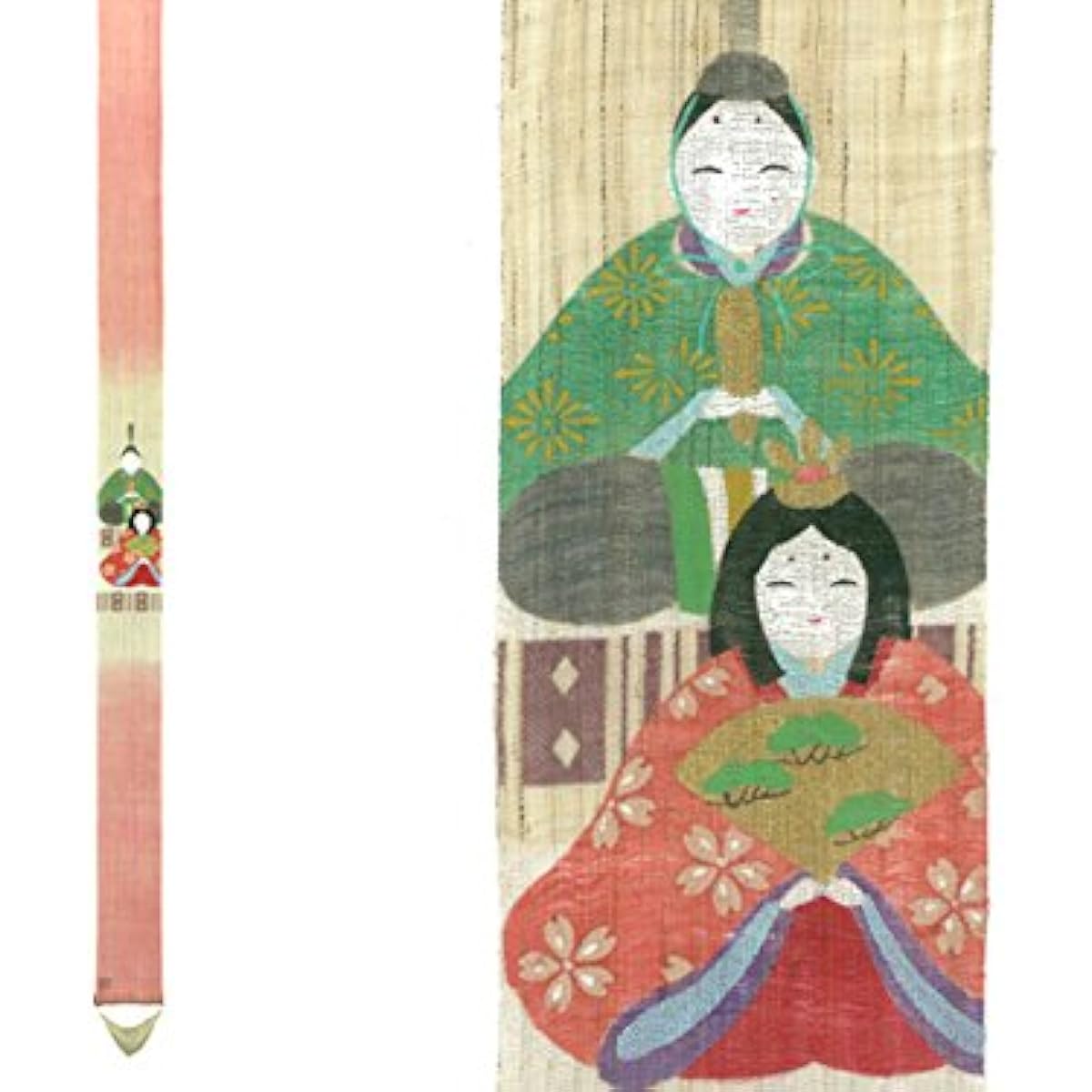 Thin Tapestry Hina Hand-painted Tapestry Hanging Scroll Spring Hinamatsuri