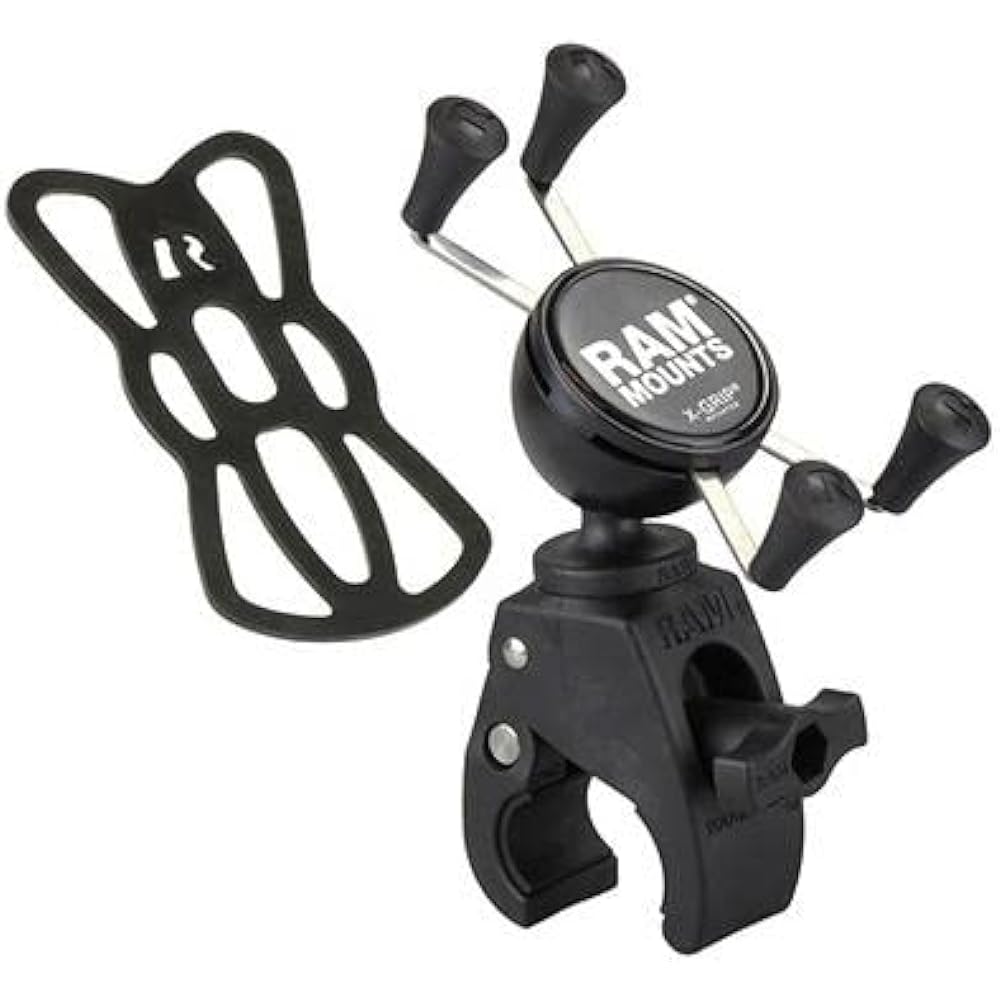 RAM MOUNTS Mount Set X Grip & Tough Clamp for Smartphones with Tether Black RAM-HOL-UN7-400U