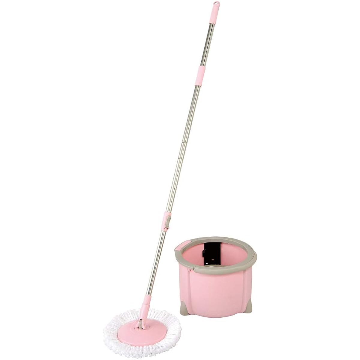 Azuma Industrial Azuma Rotating Mop Tornado Round Set Compact Wipe Width 26cm Handle Length 107.5~130cm Pink Single Layer Cleaning TSM557