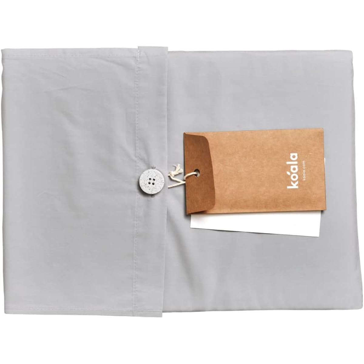 koala®︎ [Koala®︎ Organic Cotton Pillow Cover Set of 2] Pillow Cover for Koala Pillow Foggy Gray 70 x 50cm 100% Organic Cotton 120 Days Returnable Manufacturer