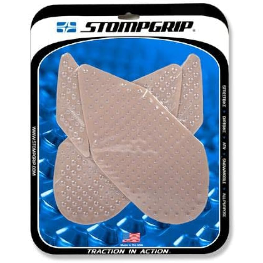 Stomp Grip Traction Pad Tank Kit Clear VOLCANO GSXR1000 07-08 55-10-0053C