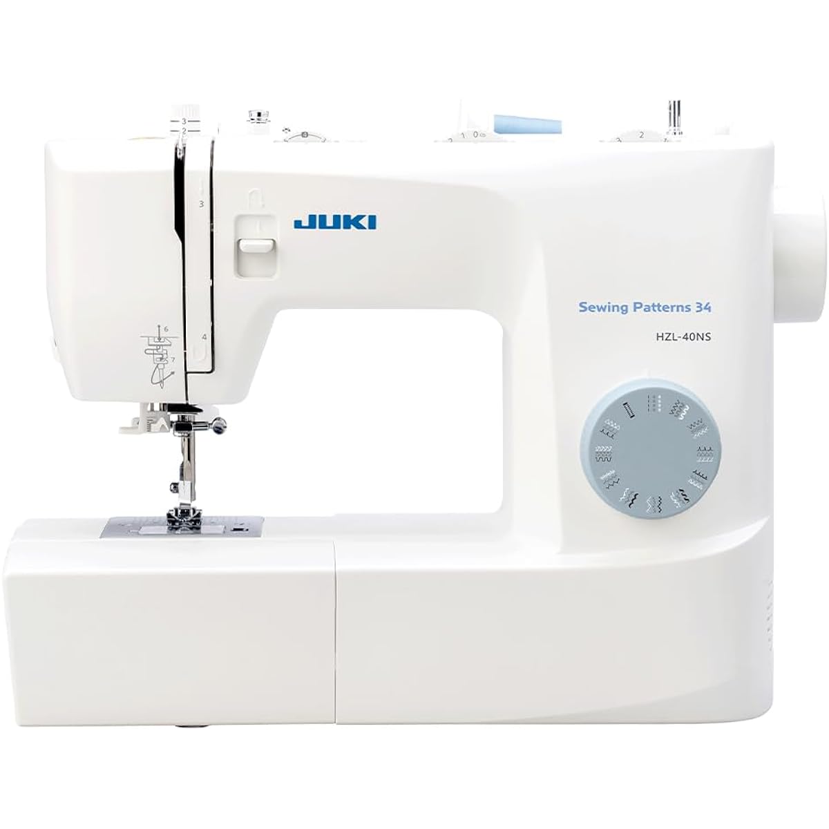 JUKI Electric Sewing Machine with Foot Controller, Easy to Operate, Compact for Beginners, School Enrollment, Childcare HZL-40NS