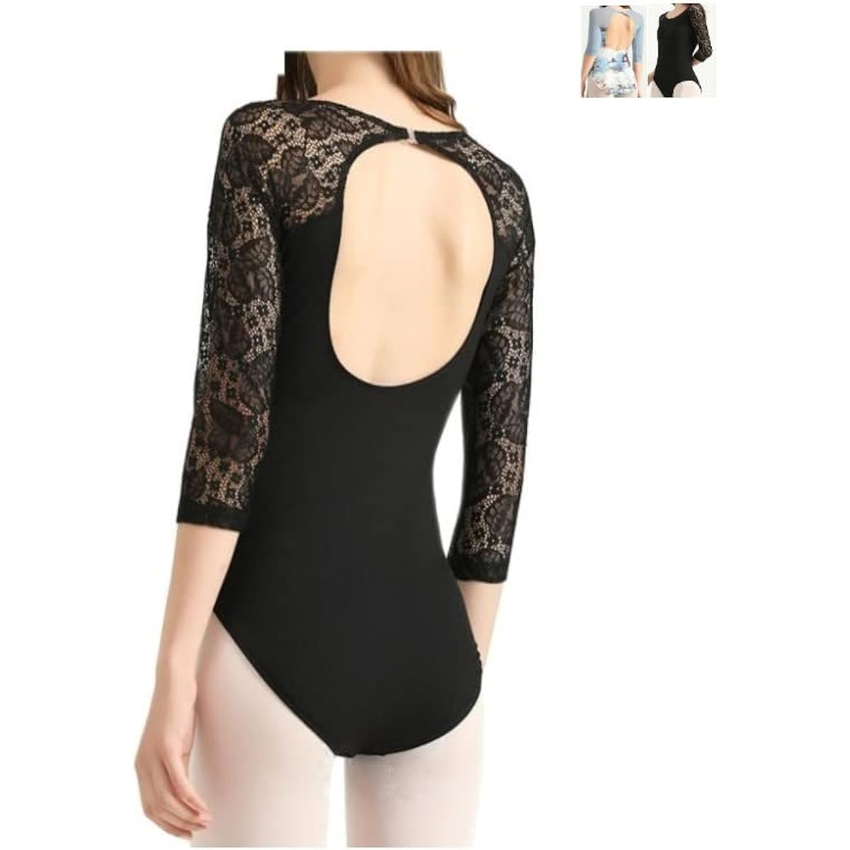 ProDance Lake Blue Black Long Sleeve Ballet Women's M