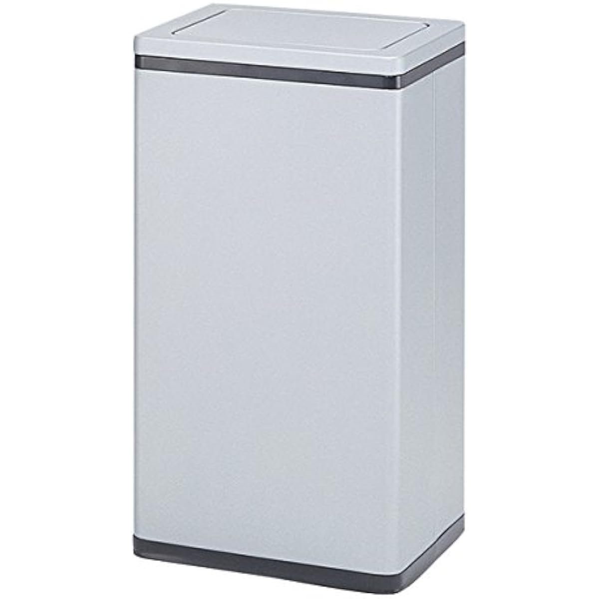 Bunbuku Square Rotary Scrap Container B Line Silver Metallic RSL-27