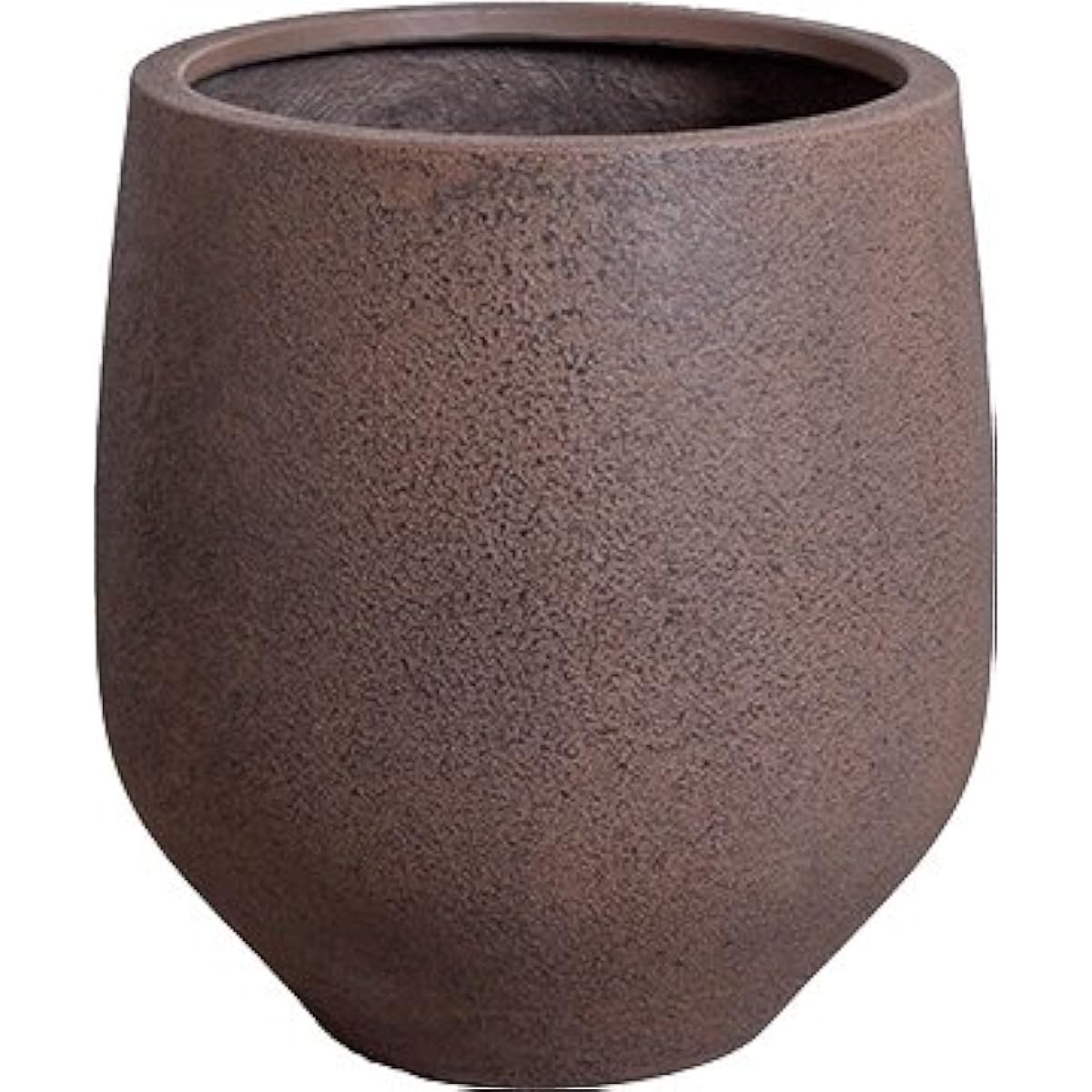 Plus Garden FRP Large Flower Pot Io Middle M Light Brown H342-03