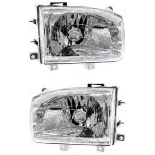 Headlight assembly. 1999-2004 Nissan Pass Finder Halogen's passenger seat and driver's seat side.