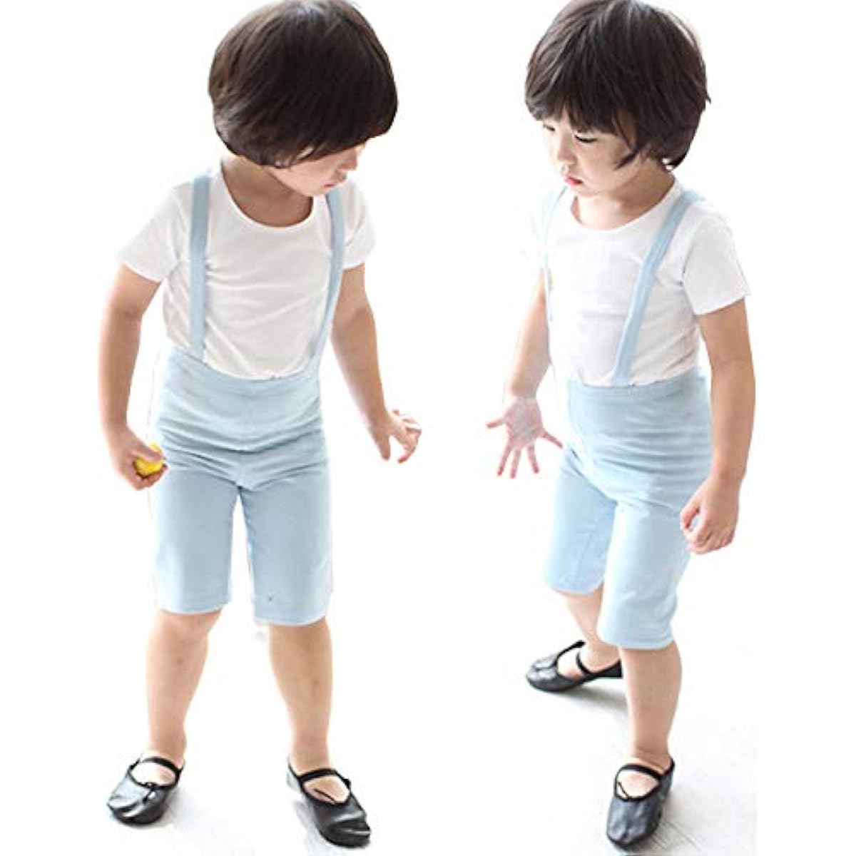 Manana ma32 Silkily Manana Spats Shirt Ballet Dance Top and Bottom Set Tops Pants Boys Kids Junior