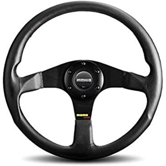 Race lace steering leather 35φ black/blue