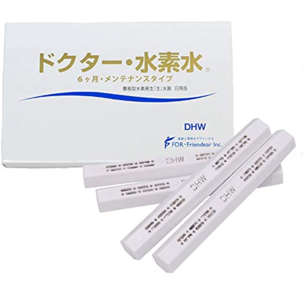 Doctor Hydrogen Water 6 Months Maintenance Type (Hydrogen Generating Special Ceramic T) 4 Sticks (For Drinking Water)