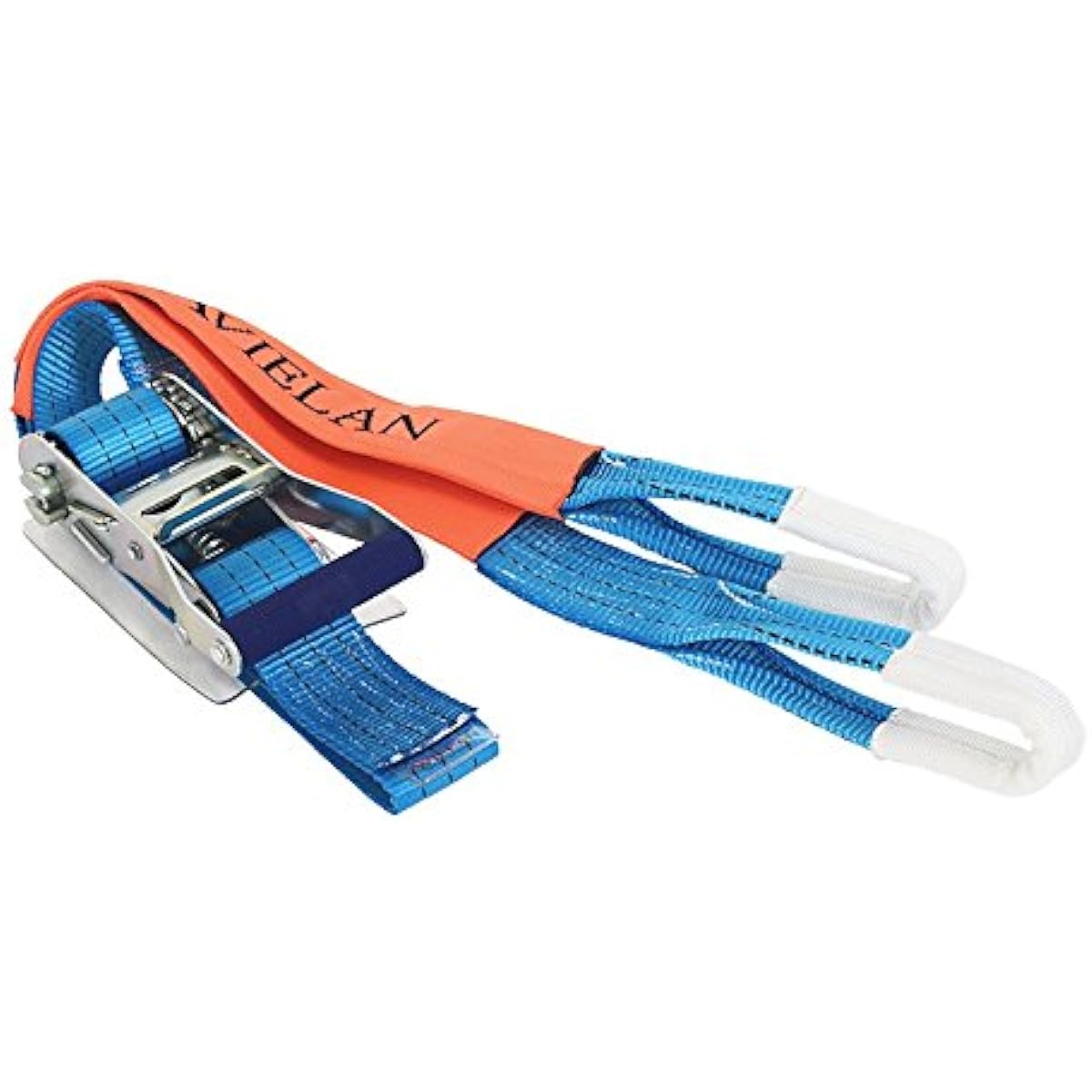 AVIELAN Lashing Belt 50mm Width I Hook (Compatible with Rope Hook) Winding 2m Fixed 1.0m Blue