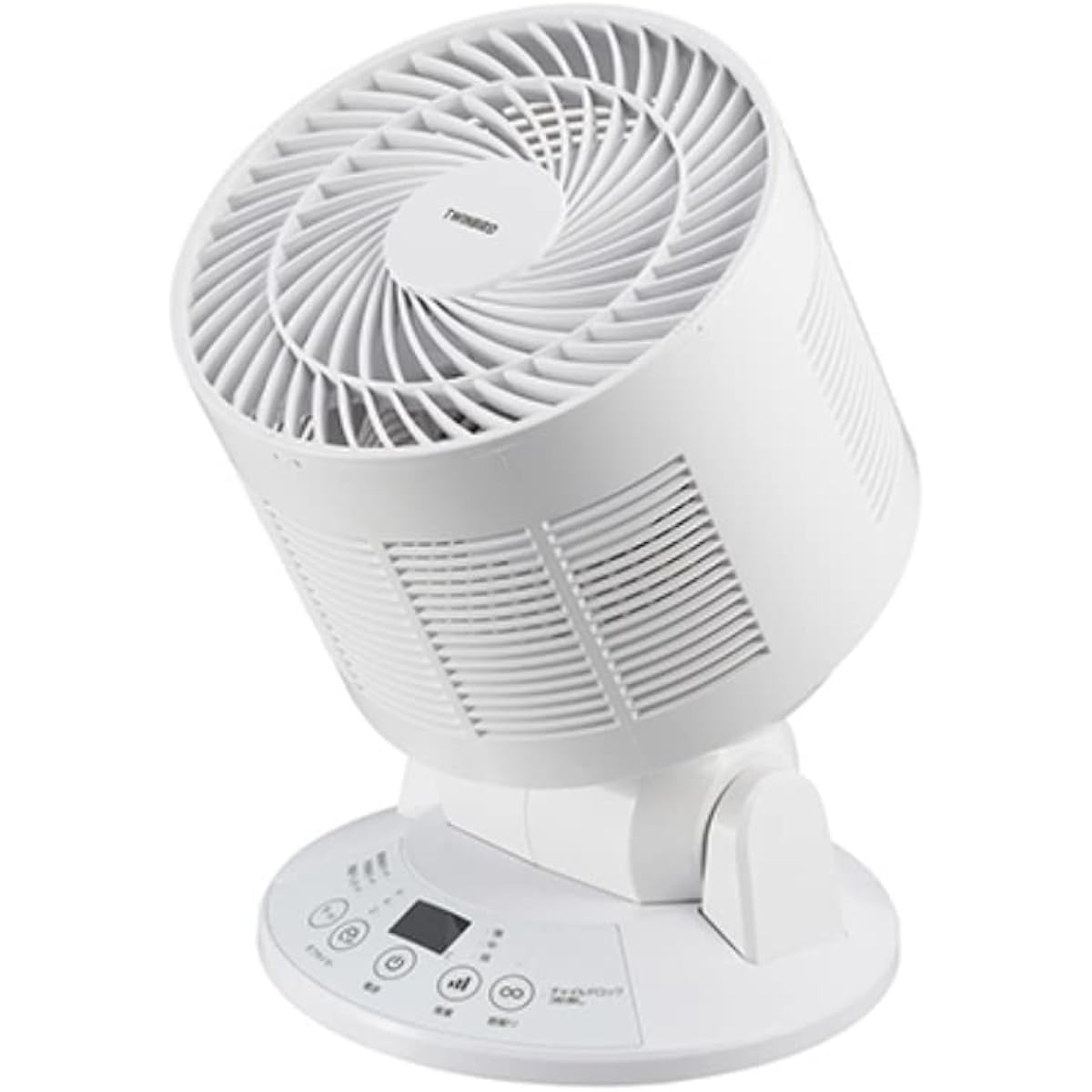 Twin Bird Tsubame Sanjo Circulator with temperature sensor, 3 airflow settings, room drying mode, figure 8 swing, 15 tatami mats, child lock, self-driving, easy to clean [1 year manufacturer's warranty] White KJ-4998W