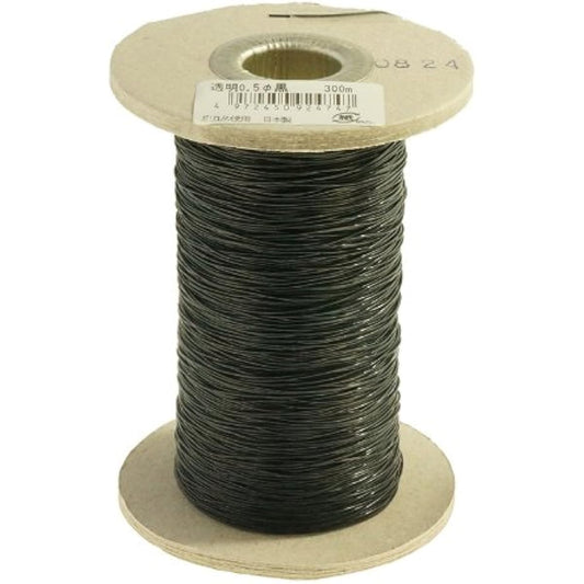 Kintenma Transparent Rubber Cord 0.5mm 300m Bobbin Winding kw92474 Black