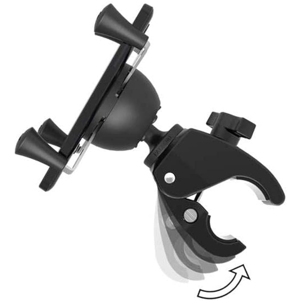 RAM MOUNTS Mount Set X Grip & Tough Clamp for Smartphones with Tether Black RAM-HOL-UN7-400U