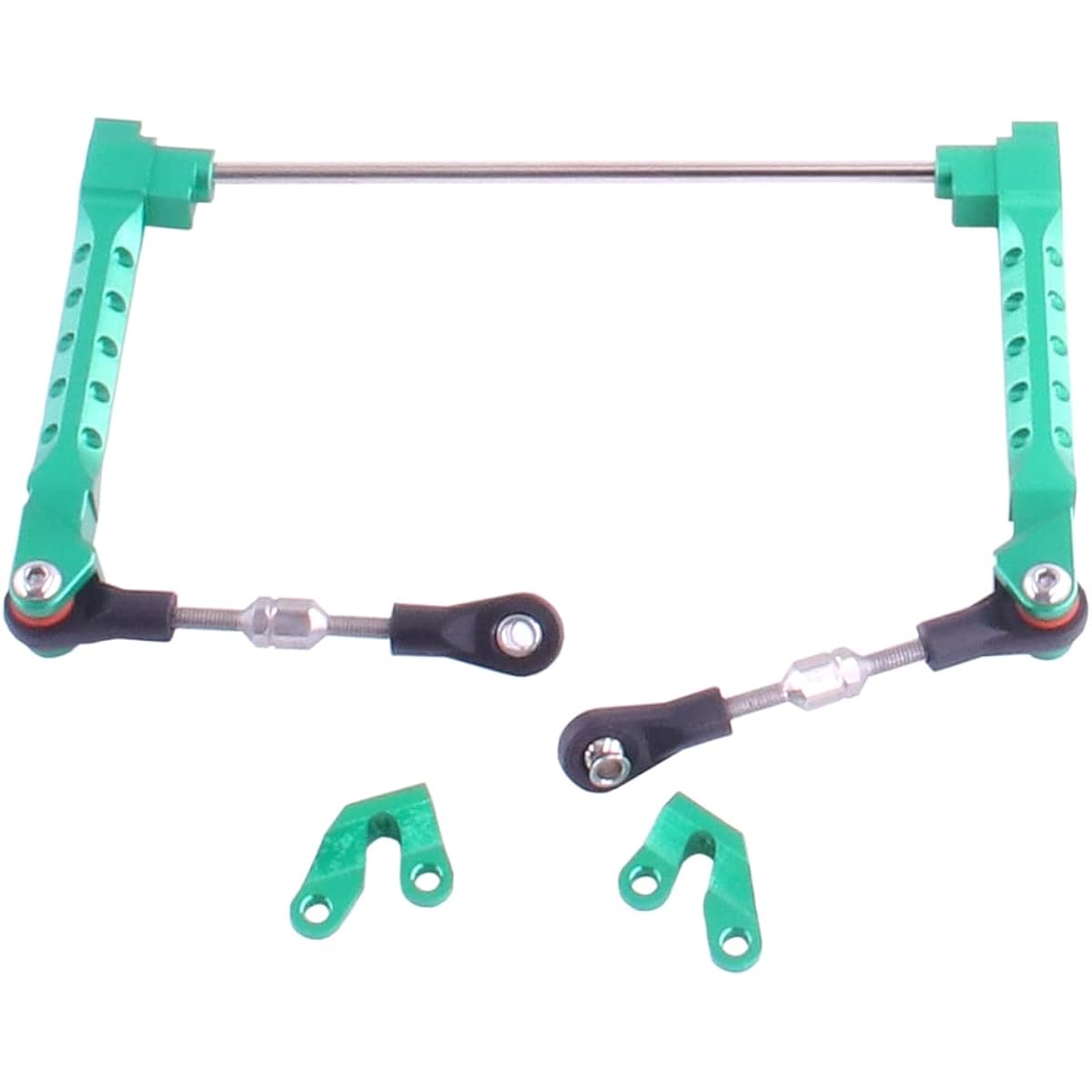 RCATM Billet Machine Processing Rearsing Bar Set Alillia Locker Anti -Roll Bar AXIAL 1/10 RR10 BOMBER 4WD (Green)