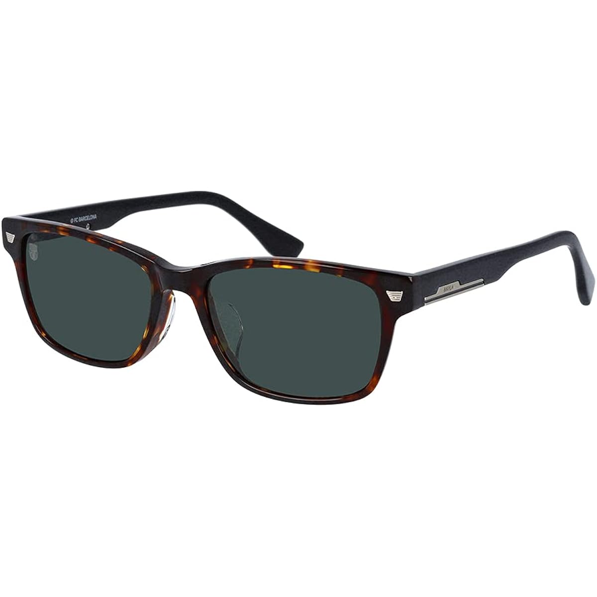 FCBarcelona Officially Licensed Sunglasses Men's Wellington BC-706 Available in 3 Colors (Black, Brown Havana, Clear Dark Blue)
