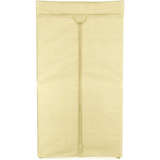 Hanger Rack Width 75 Suit Locker Wardrobe with Cover Fancy Case Ivory HNG-7550IV