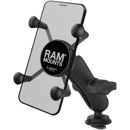 RAM MOUNTS X Grip & Trackball Base Set for Smartphone Standard Arm 1 Inch Ball RAP-HOL-UN7B-354-TRA1U