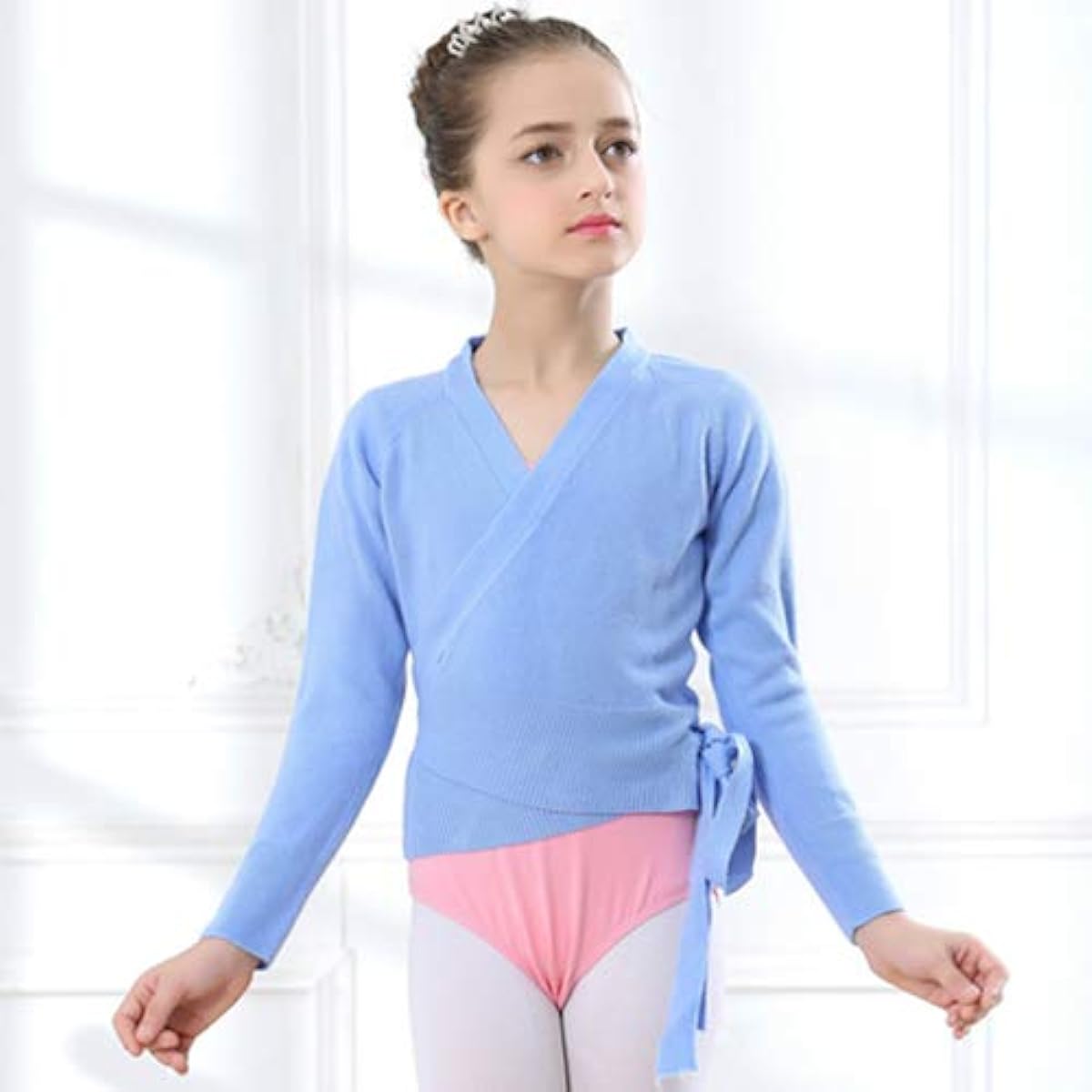 Manana ma18 Cachecoeur Sweater Ballet Kids Junior Girls Adults Warm-up Thermal Wear