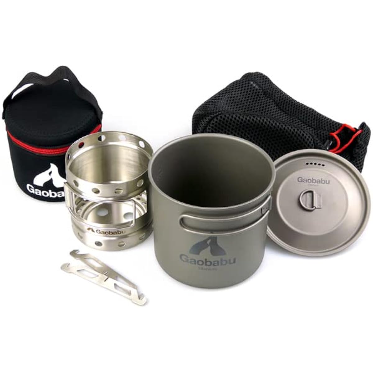 Gaobabu☆Gaobabu Calibo windshield + titanium pot SOLO 1100 set GSET-26