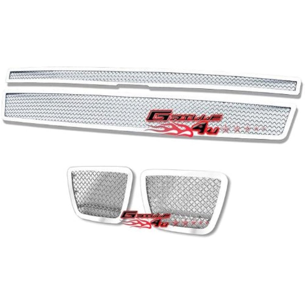 APS Chevrolet Ava Lunch Sarban Taho 2007-2014 Stainless steel chrome mesh grill insert combo C77919T