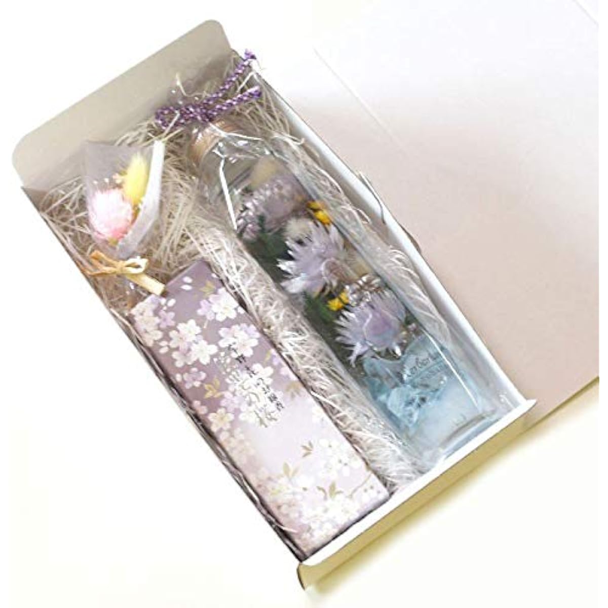 Offering Herbarium Uno Chiyo Incense + Bouquet Set Buddha Flower Obon First Obon Buddhist Altar Flower Gift [Offering 200ml] (Pink) hz015