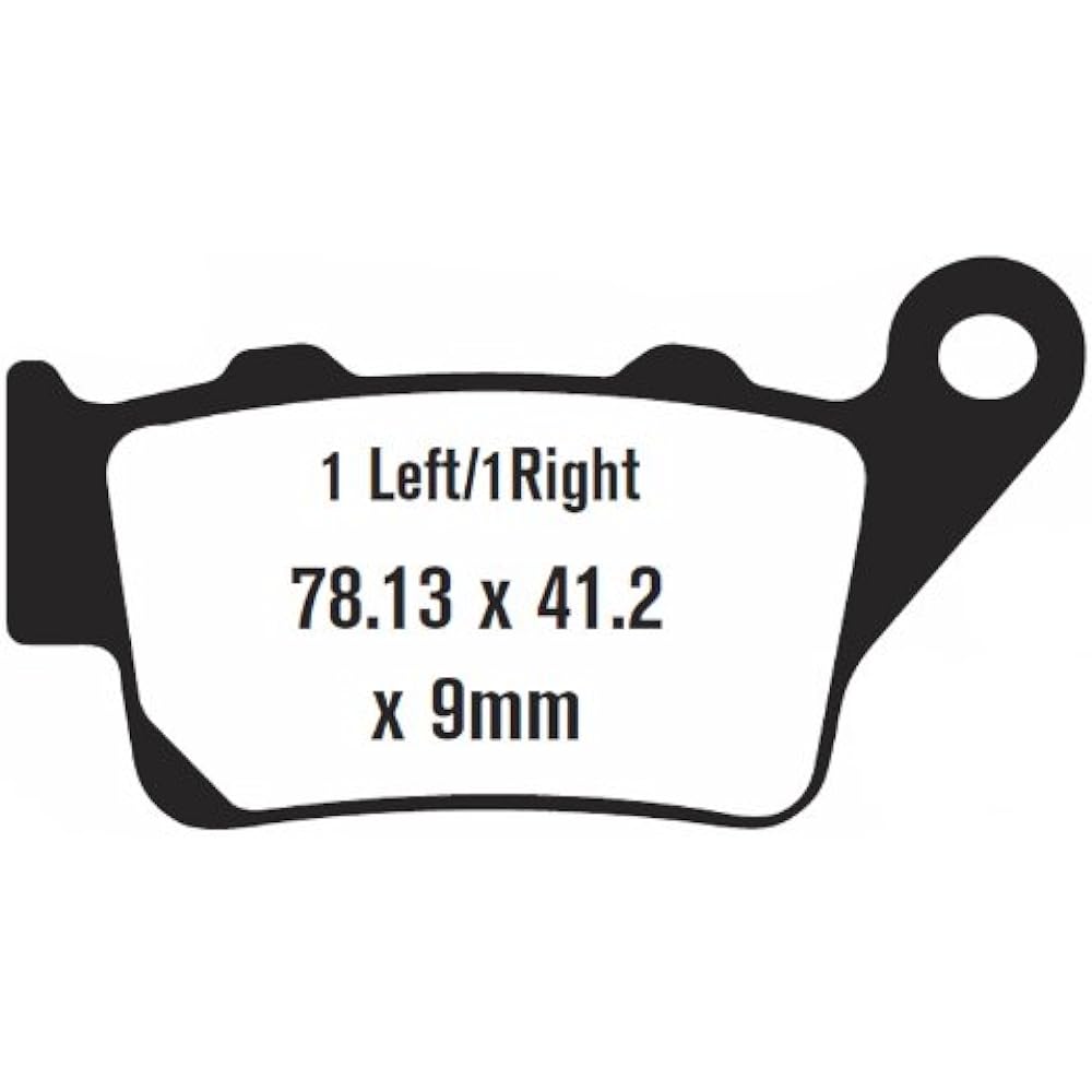 EBC BRAKES FA 213HH sinating copper alloy disc brake pad black