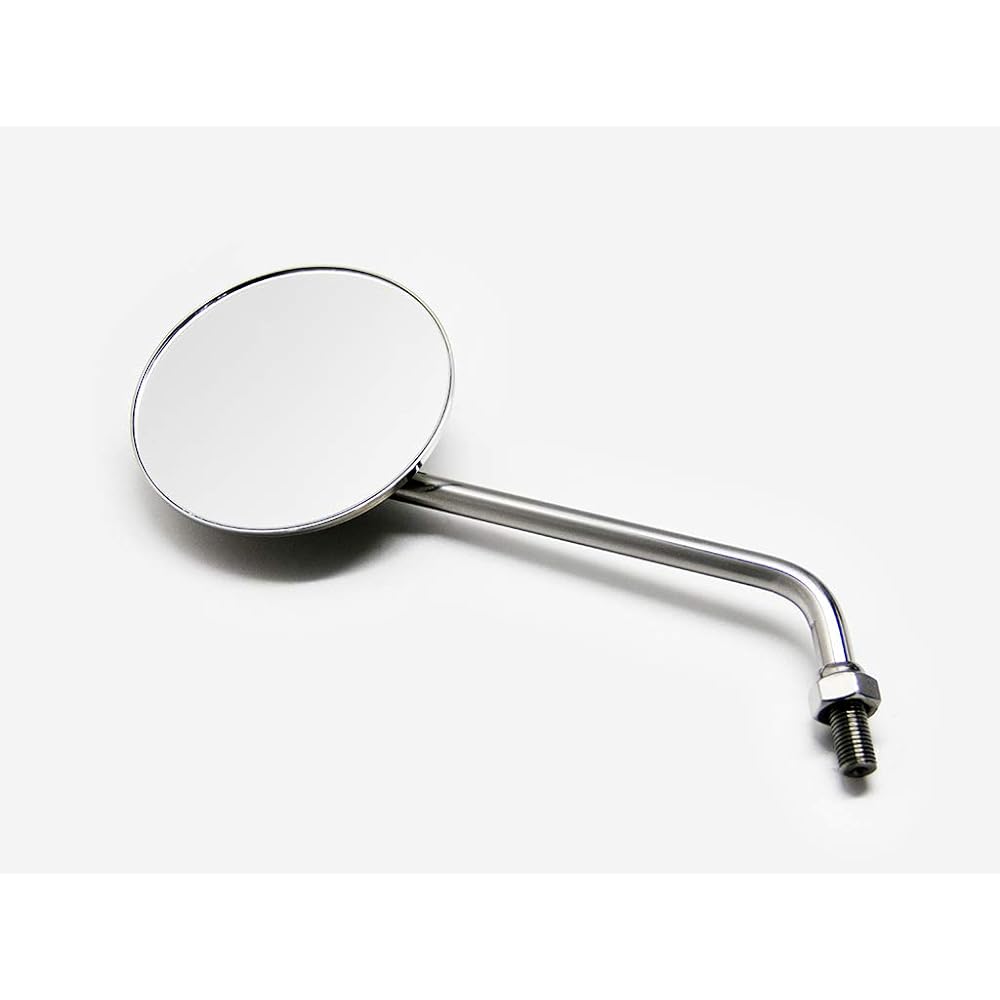 MOTOR ROCK JCMA Mirror φ100 Hairline 4. Nickel/Brass (nickel tag/brass rivet) MR-HC058H