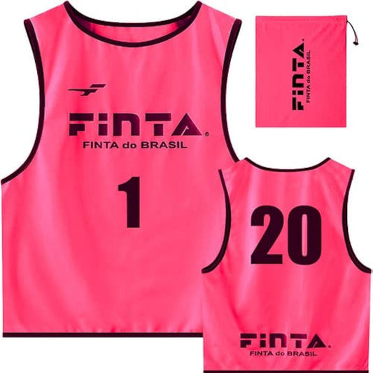 FINTA FT6556 Soccer Futsal Adult Bibs Game Vest Set of 20 One Size Fits Most