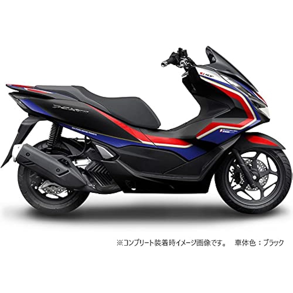 MDF Graphic Kit Tricolor Front Side PCX 21-/PCX160/PCX e:HEV M21PCX-A-TR-FS