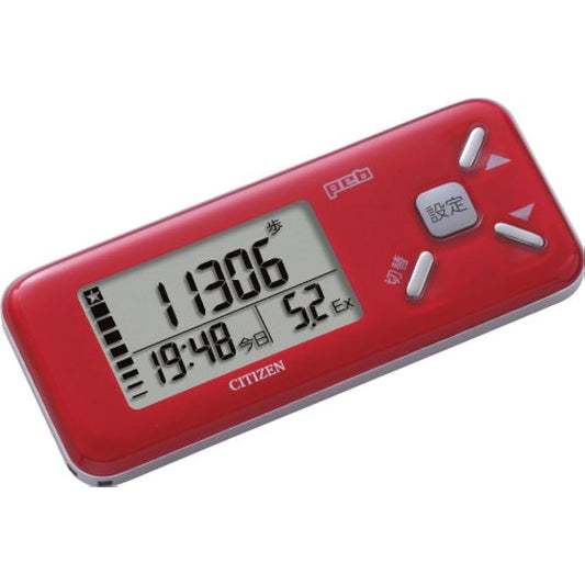 CITIZEN Digital Pedometer PEB Red TW610-RD