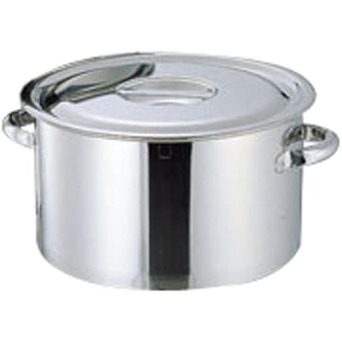 Emtate Rimatsu 18-8 thick bottom half-body pot with scale 39cm