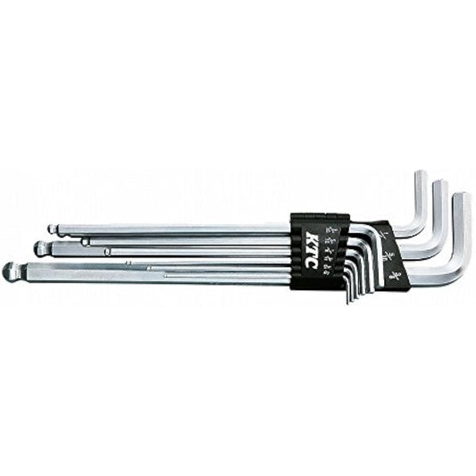 Kyoto Machinery Tools (KTC) High Grade Ball Point L Type Long Hex Wrench Set 9 Pieces HLD2509B