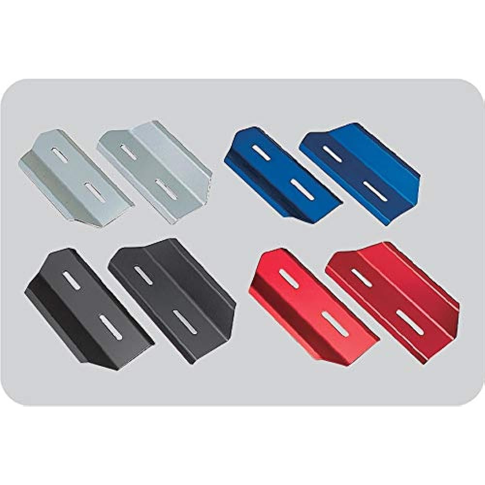 POSH Motorcycle Supplies Radiator Air Diffuser (Set of 2 for Left and Right) Silver General Purpose 500105-13