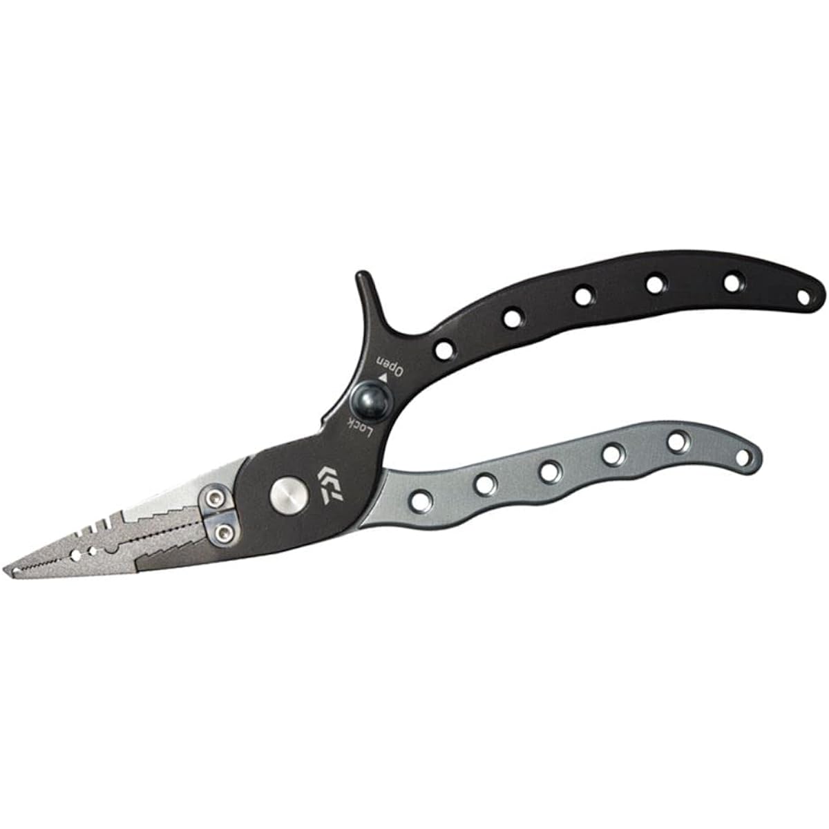 DAIWA Aluminum Pliers α200H Lock LG Black 200