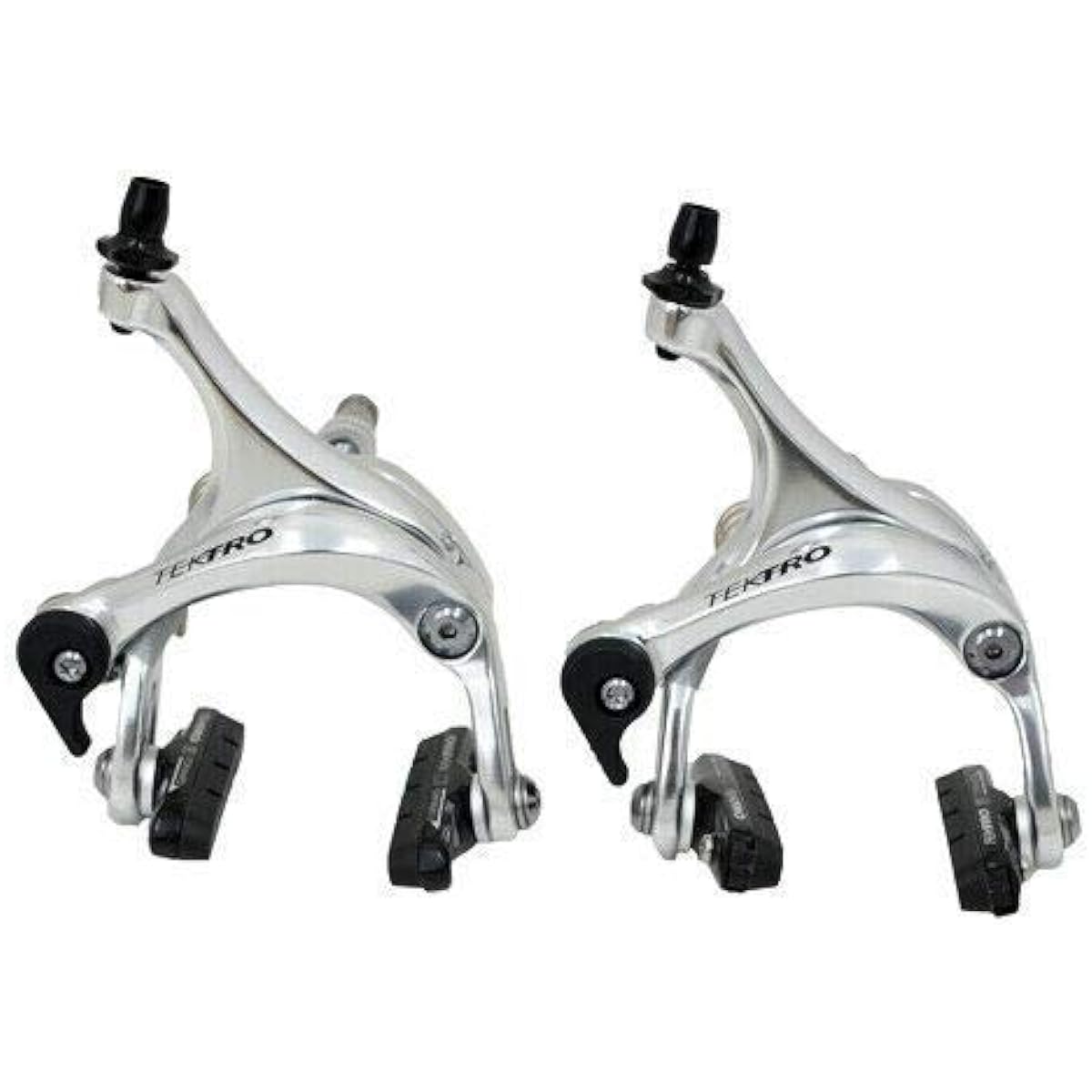 TEKTRO R526 Dual Pivot Caliper Brake Set 39-54mm Designed for 28C tire, Silver, MH1850-S