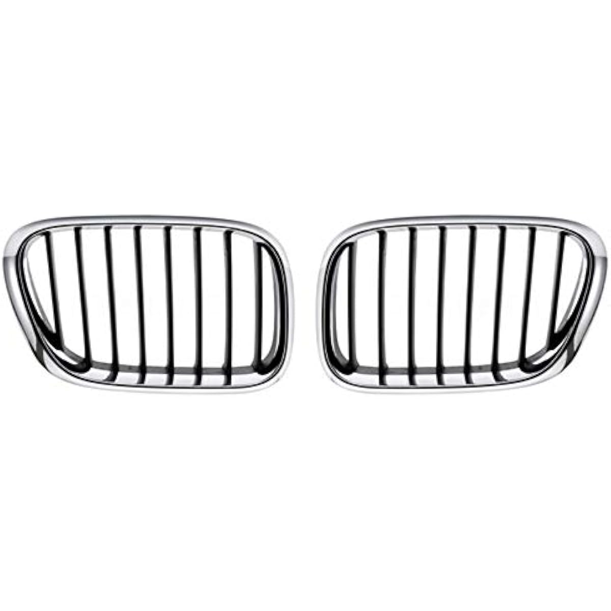 PARTS N GO 2000-2003 X5 Driver & passenger side chrome black grill set -51138402645 BM1200152