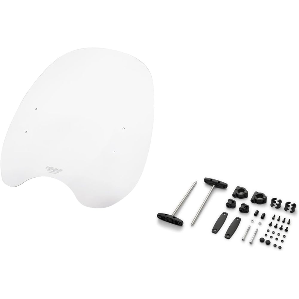 MRA Screen Set Custom Clear φ22.2/25.4 with General Bar Hand Mount Kit SET-NMK-MCU-C