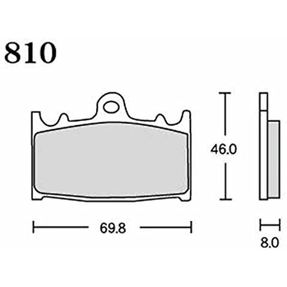 RK Brake Pad FINE ALLOY KAWASAKI: Zephyr χ '97~ (Front) etc. for Motorcycles and Motorcycles 810FA55