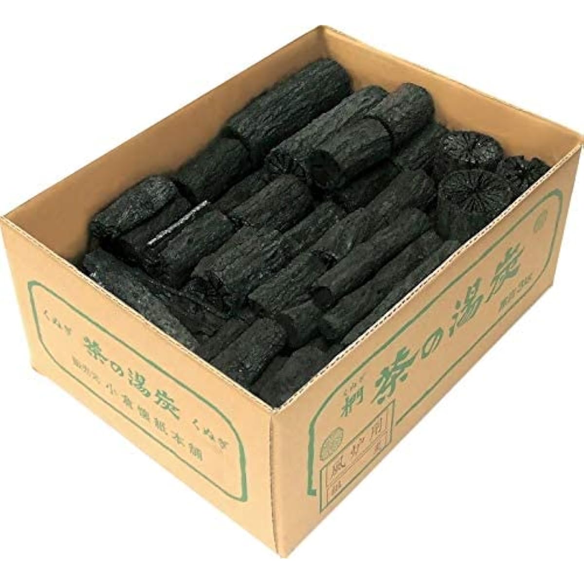 Chanoyu Charcoal for Furo, Domestic Pure Oak, Higo Kiln, Kumi Charcoal, Small Box, Approximately 3kg Contains