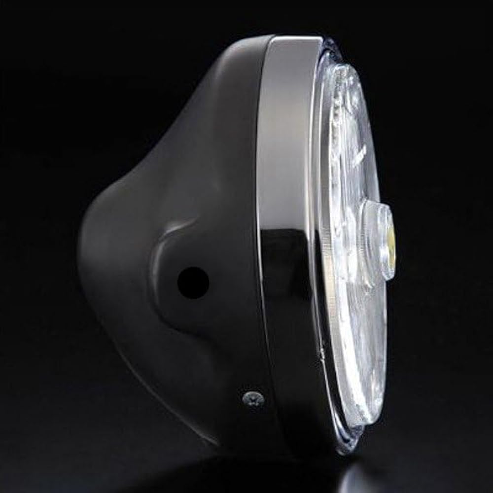 Marshall Headlight 889 Driving Lamp Full Kit Universal Clear Lens Black Case