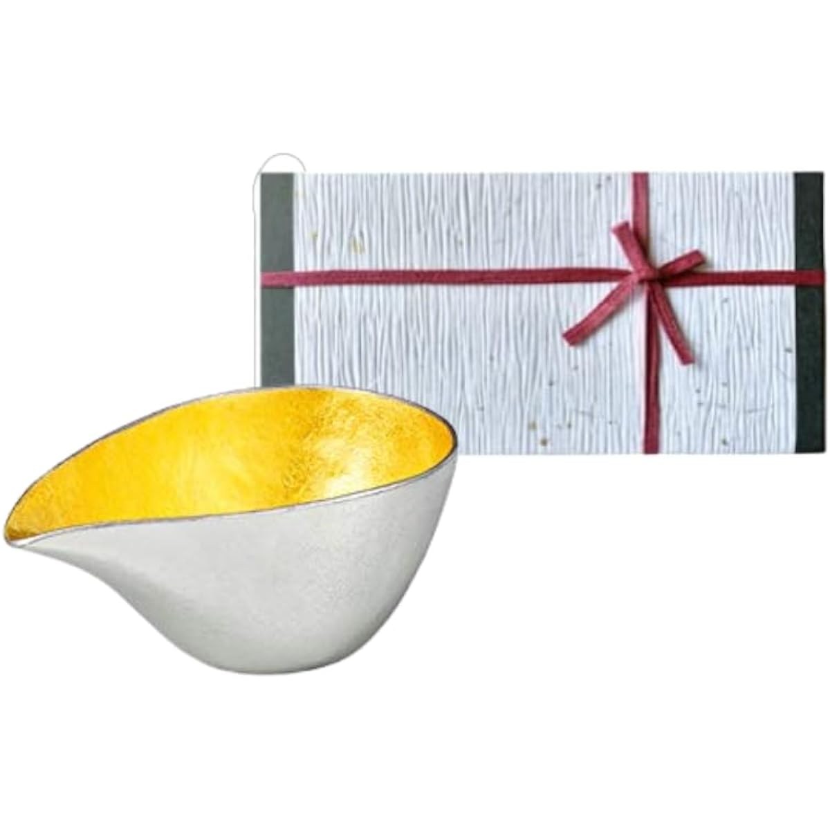 [Wrapping with Nousaku Japanese paper] Katakuchi - Medium (1 cup) - Gold leaf