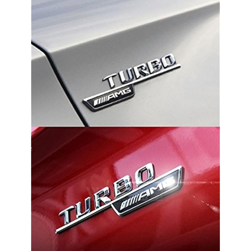 Benz W176 W117 Genuine AMG Turbo Fender Badge Left and Right Set
