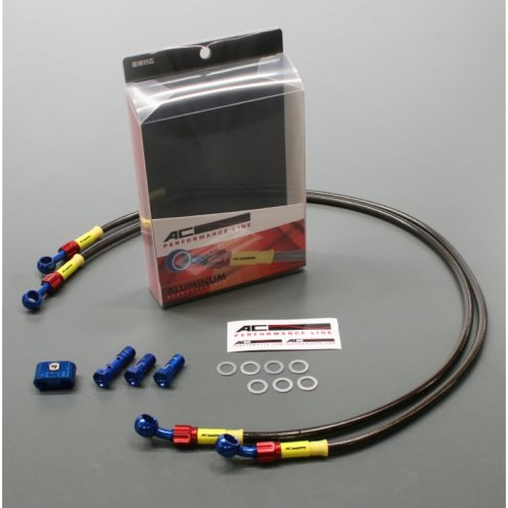 AC Performance Line (AC-PERFORMANCELINE) Brake Hose/Smoke [Socket Blue/Red] [ZRX400/ZRX-II('98-'08)] For Rear