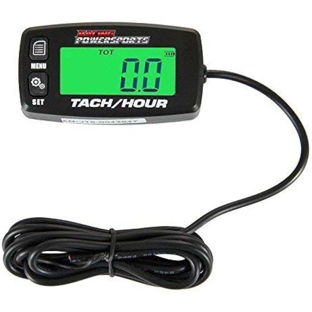 Racingpowersports backlight digital touch tachometer Time Meter ATV boat bike UTV